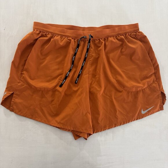 Nike Dri-Fit Challenger Shorts Mens 2XL Orange Halloween Brief Lined 5” Inseam - Picture 1 of 15